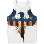 Patriotic American Eagle Print Men's Tank Top