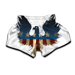 Patriotic American Eagle Print Muay Thai Boxing Shorts