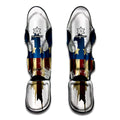 Patriotic American Eagle Print Muay Thai Shin Guards