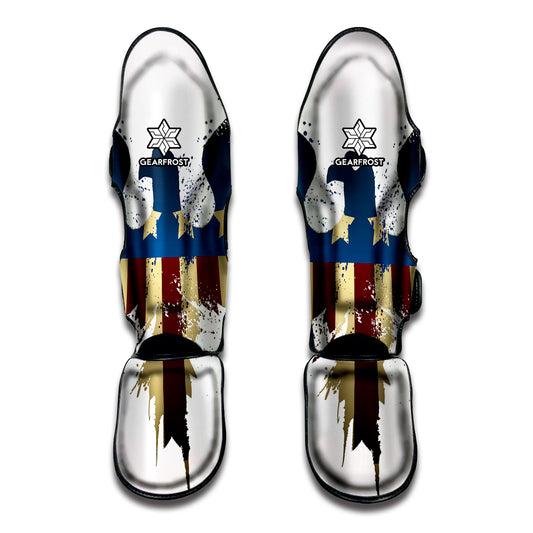 Patriotic American Eagle Print Muay Thai Shin Guard