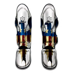 Patriotic American Eagle Print Muay Thai Shin Guard