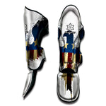 Patriotic American Eagle Print Muay Thai Shin Guard