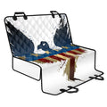 Patriotic American Eagle Print Pet Car Back Seat Cover