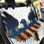 Patriotic American Eagle Print Pet Car Back Seat Cover
