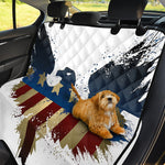 Patriotic American Eagle Print Pet Car Back Seat Cover