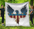 Patriotic American Eagle Print Quilt