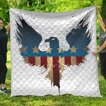 Patriotic American Eagle Print Quilt