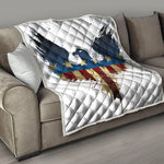 Patriotic American Eagle Print Quilt