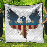 Patriotic American Eagle Print Quilt