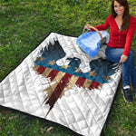 Patriotic American Eagle Print Quilt