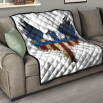 Patriotic American Eagle Print Quilt