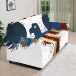 Patriotic American Eagle Print Sofa Cover