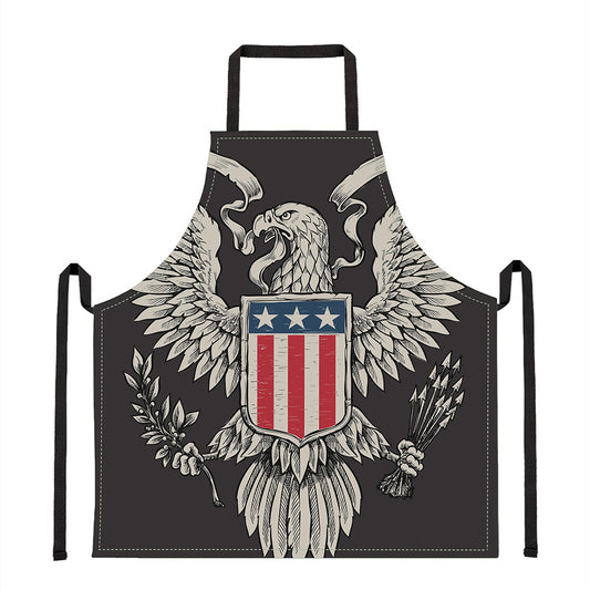 Patriotic USA Eagle Print Apron