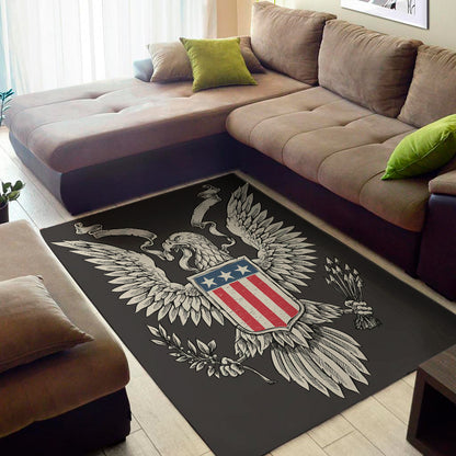 Patriotic USA Eagle Print Area Rug