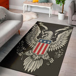 Patriotic USA Eagle Print Area Rug