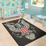 Patriotic USA Eagle Print Area Rug