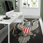 Patriotic USA Eagle Print Area Rug
