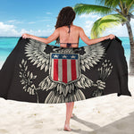 Patriotic USA Eagle Print Beach Sarong Wrap