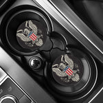Patriotic USA Eagle Print Car Coasters