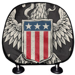 Patriotic USA Eagle Print Car Headrest Covers
