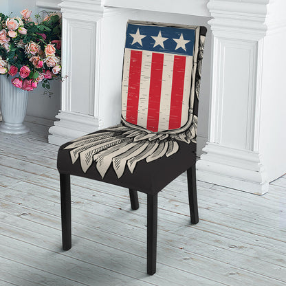 Patriotic USA Eagle Print Dining Chair Slipcover