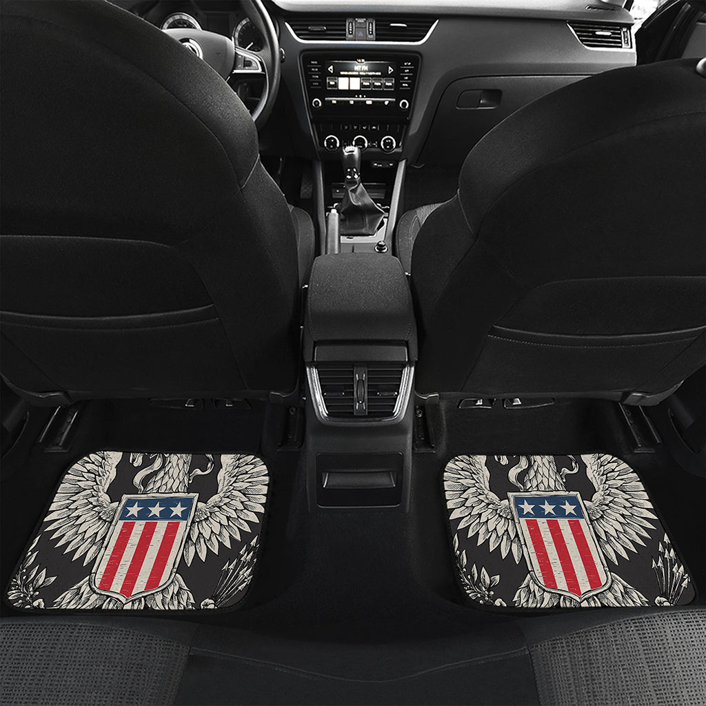 Patriotic USA Eagle Print Front and Back Car Floor Mats
