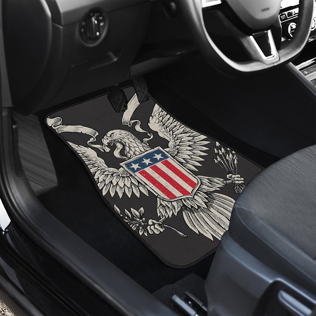 Patriotic USA Eagle Print Front and Back Car Floor Mats