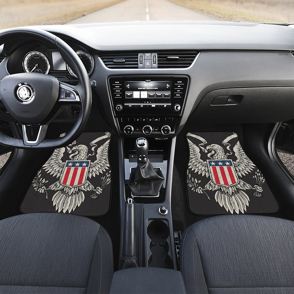 Patriotic USA Eagle Print Front Car Floor Mats