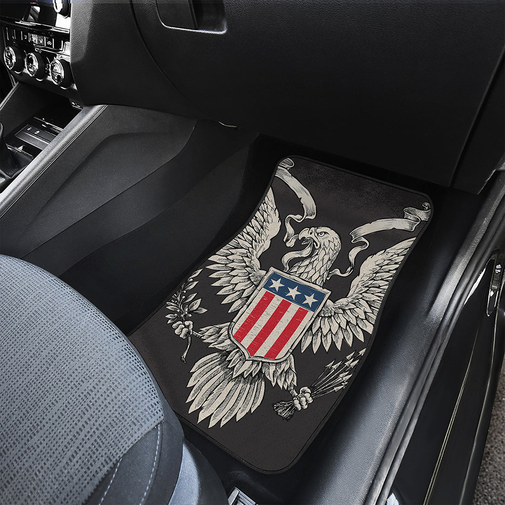 Patriotic USA Eagle Print Front Car Floor Mats