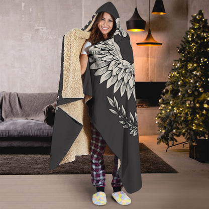 Patriotic USA Eagle Print Hooded Blanket