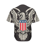 Patriotic USA Eagle Print Men's Baseball Jersey