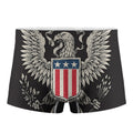 Patriotic USA Eagle Print Men's Boxer Briefs