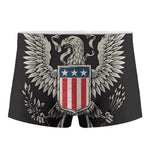 Patriotic USA Eagle Print Men's Boxer Briefs
