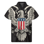 Patriotic USA Eagle Print Men's Short Sleeve Shirt