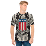 Patriotic USA Eagle Print Men's T-Shirt