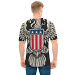Patriotic USA Eagle Print Men's T-Shirt
