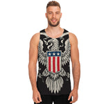 Patriotic USA Eagle Print Men's Tank Top