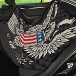 Patriotic USA Eagle Print Pet Car Back Seat Cover