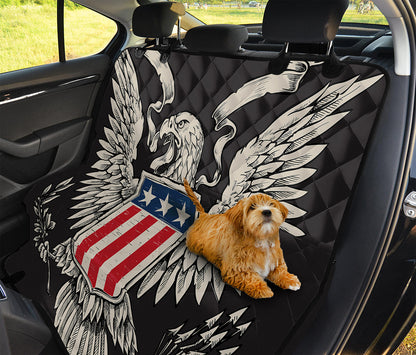 Patriotic USA Eagle Print Pet Car Back Seat Cover