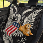 Patriotic USA Eagle Print Pet Car Back Seat Cover