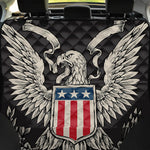 Patriotic USA Eagle Print Pet Car Back Seat Cover