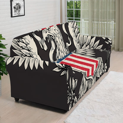 Patriotic USA Eagle Print Sofa Cover