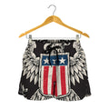 Patriotic USA Eagle Print Women's Shorts