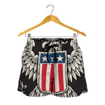 Patriotic USA Eagle Print Women's Shorts