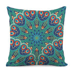 Peacock Feather Floral Pattern Print Pillow Cover