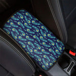 Peacock Feather Pattern Print Car Center Console Cover