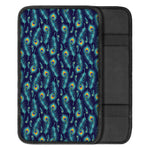 Peacock Feather Pattern Print Car Center Console Cover