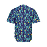 Peacock Feather Pattern Print Men's Baseball Jersey