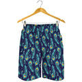 Peacock Feather Pattern Print Men's Shorts