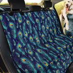 Peacock Feather Pattern Print Pet Car Back Seat Cover